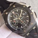 Swiss Grade Audemars Piguet Copy Watch SS Black Dial 3126